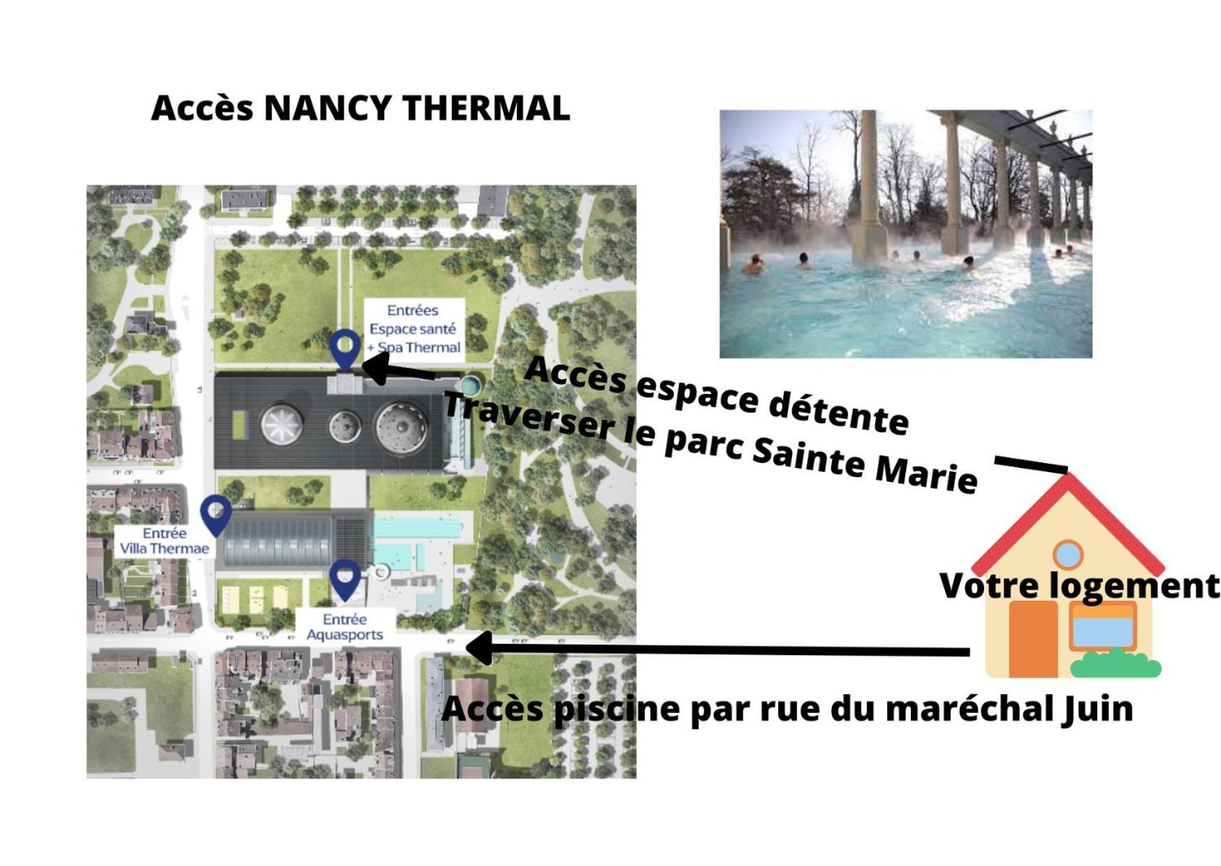 Nancy Thermal A 2 Min -Le 1909- 8 Pers- Parking Chez Julie Extérieur photo